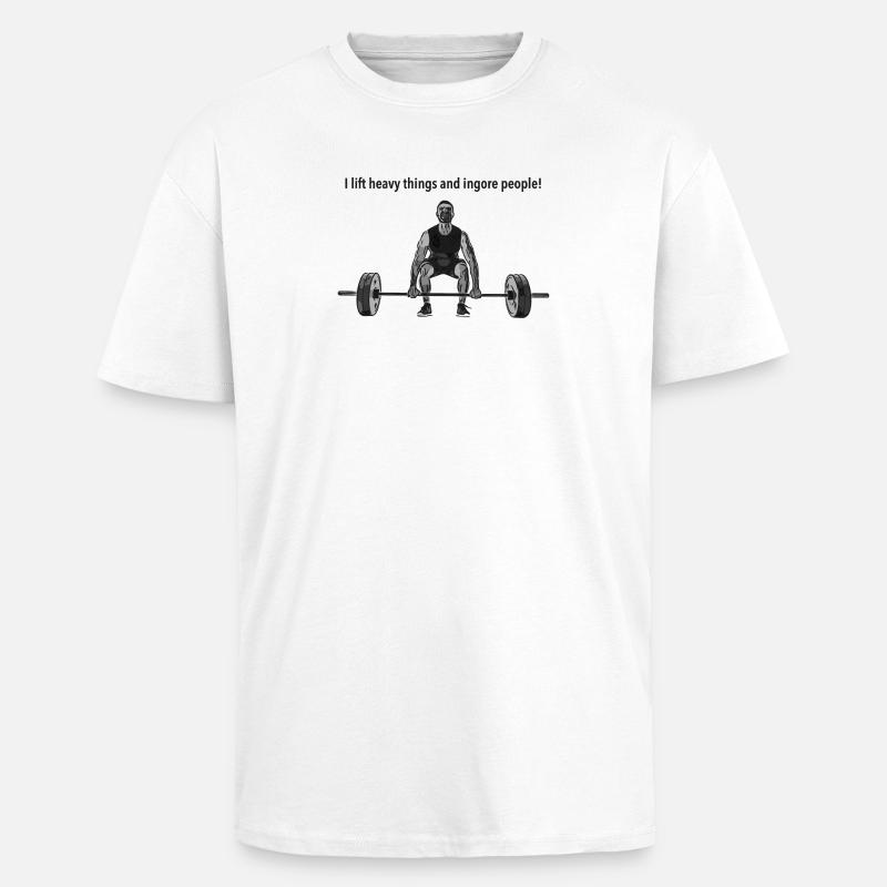 Vectorization_36 - T-shirt unisexe oversize épais - blanc