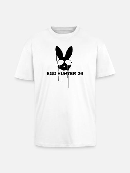 Cooler Egg Hunter 2026 Bunny Easter - Unisex Oversized Heavyweight T-shirt - white