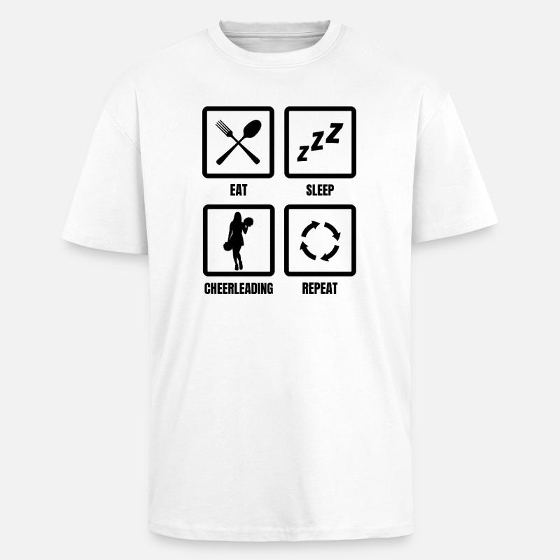 Cheerleading Routine - Unisex Oversized Heavyweight T-shirt - white