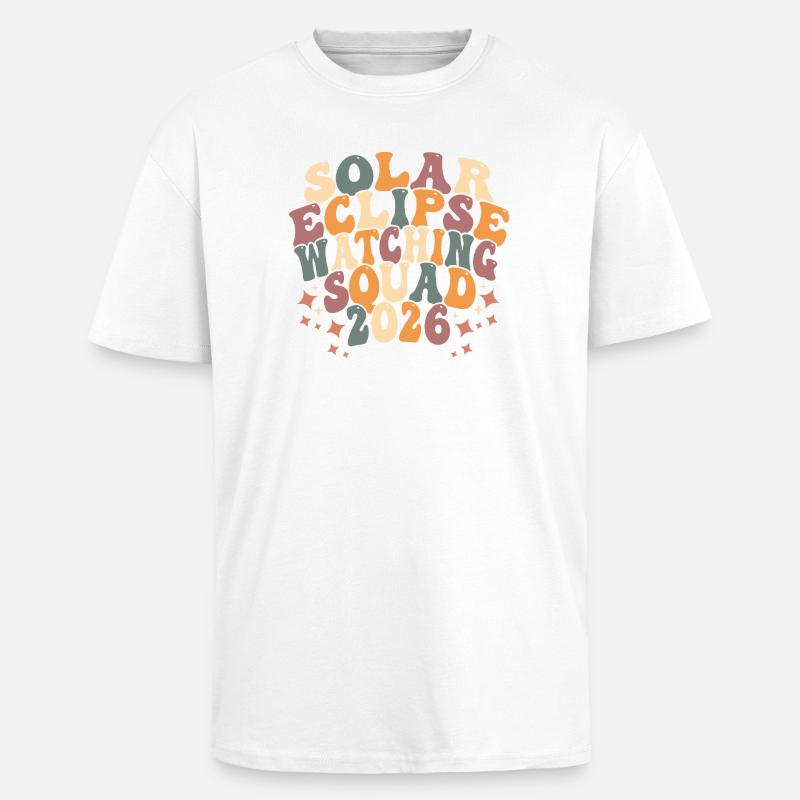 Solar Eclipse Squad 2026 - Oversized Heavyweight Unisex T-Shirt - Weiß