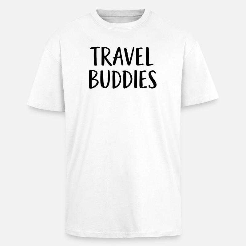 Compagnons de voyage - T-shirt unisexe oversize épais - blanc