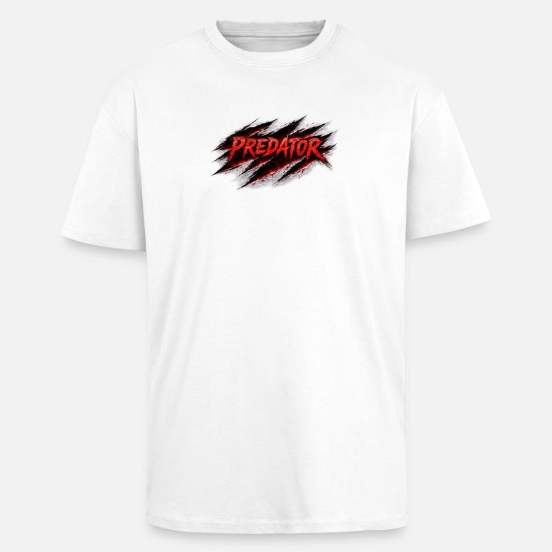 Predator Scratch Retro Style - Unisex Oversized Heavyweight T-shirt - white