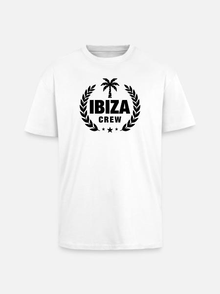 Ibiza Crew - Unisex Oversized Heavyweight T-shirt - white
