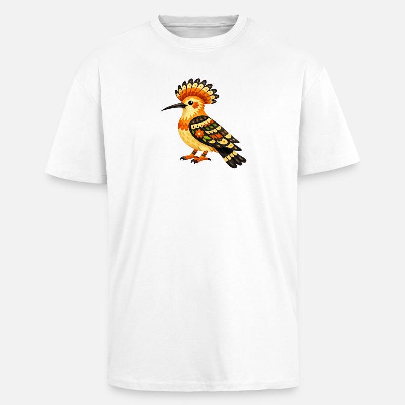 Farbenfroher Dudek im Volksstil - Oversized Heavyweight Unisex T-Shirt - Weiß