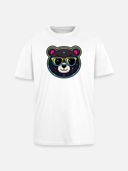 Astral Bear Sonnenbrille - Oversized Heavyweight Unisex T-Shirt - Weiß