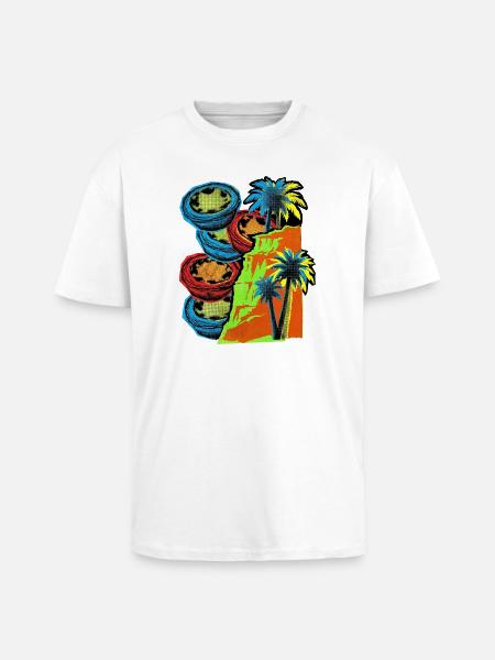 Portugal Coast - Unisex Oversized Heavyweight T-shirt - white