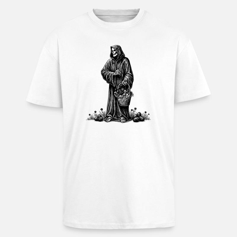 Todesfigur Osterkorb Versteckte Eier Gras - Oversized Heavyweight Unisex T-Shirt - Weiß