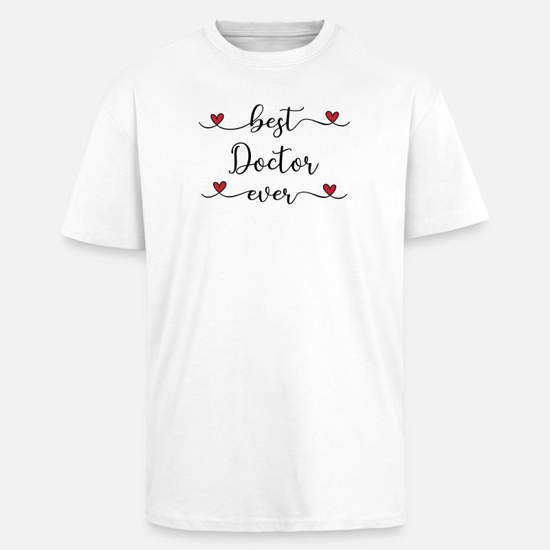 bester Arzt der Welt  - Oversized Heavyweight Unisex T-Shirt - Weiß