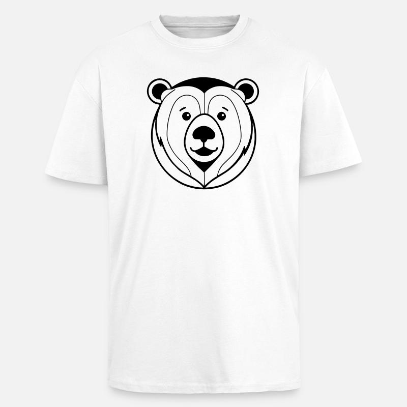 bear - Heavy Oversized T-Shirt - white