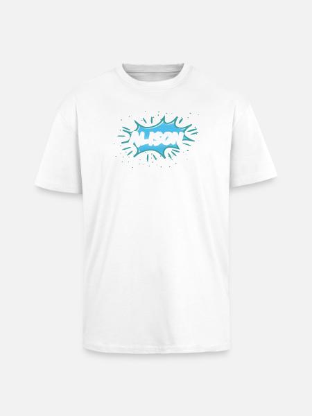 Gift for Alison - Unisex Oversized Heavyweight T-shirt - white
