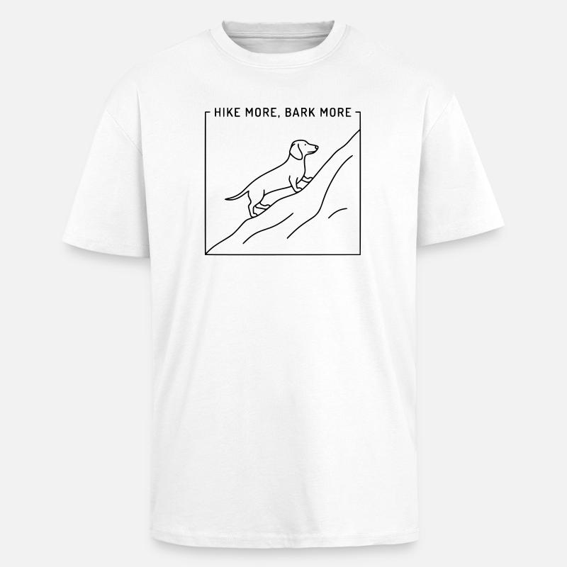 Marchez plus Aboiez plus - T-shirt unisexe oversize épais - blanc