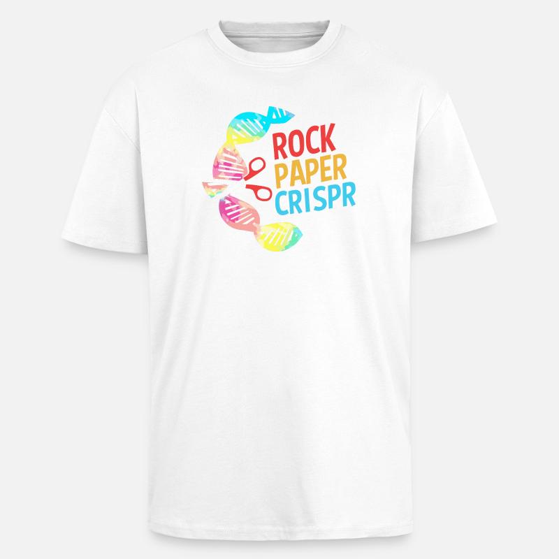 Molécule formule structurale - T-shirt unisexe oversize épais - blanc