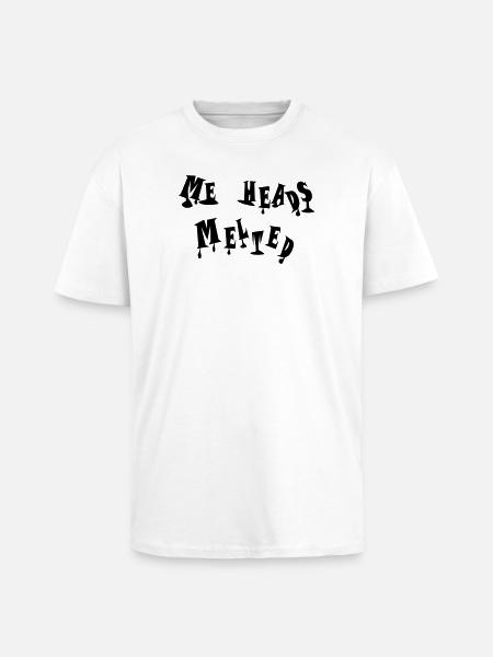 Me heads melted - Unisex Oversized Heavyweight T-shirt - white