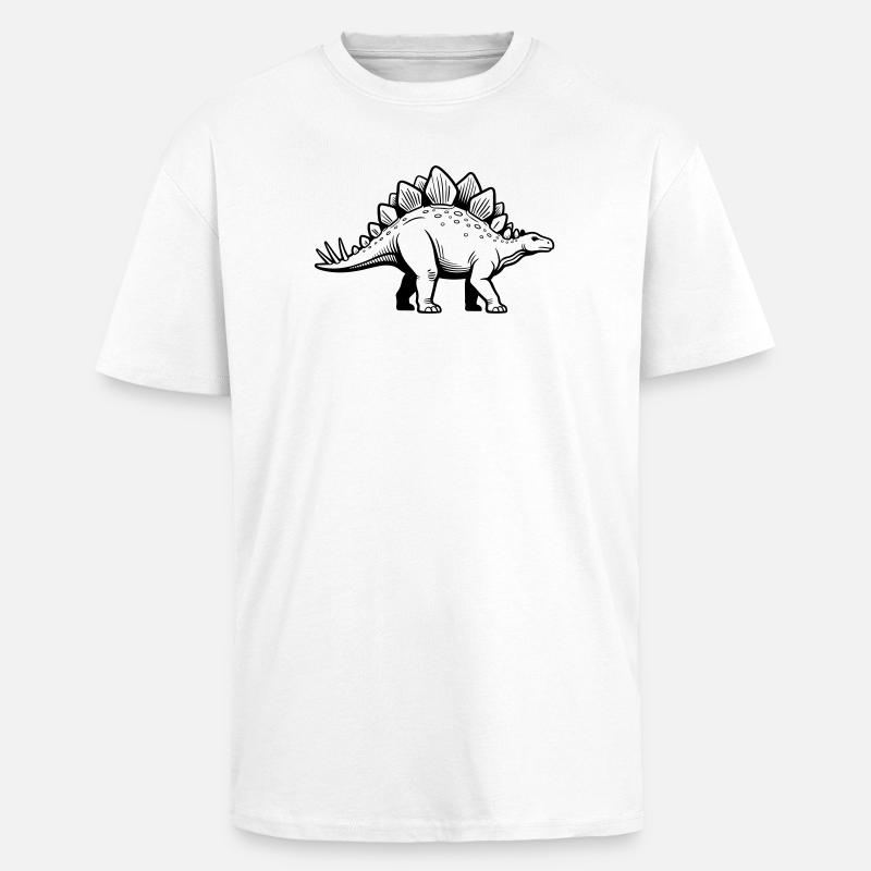 Stegosaurus - Unisex Oversized Heavyweight T-shirt - white