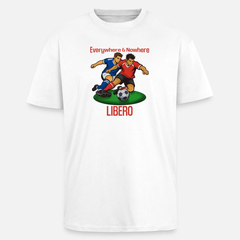 Ball Duel Libero: Everywhere & Nowhere - Unisex Oversized Heavyweight T-shirt - white
