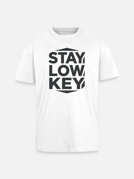 Stay Low Key – ruhige Wohnästhetik - Oversized Heavyweight Unisex T-Shirt - Weiß