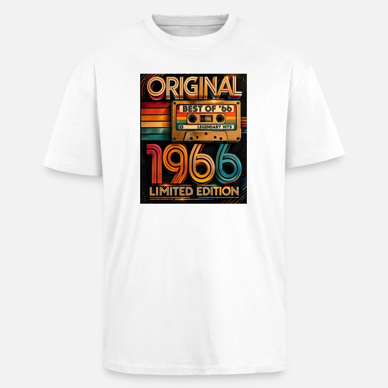 Édition Originale Limitée de 1966 - T-shirt unisexe oversize épais - blanc