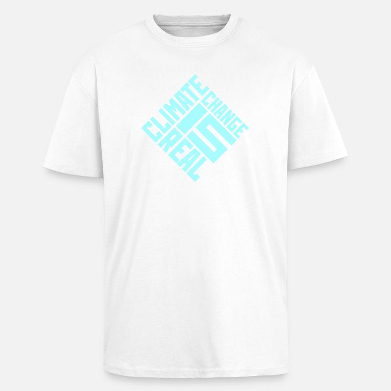 Climate Change Is Real Klimawandel Wissenschaft - Oversized Heavyweight Unisex T-Shirt - Weiß