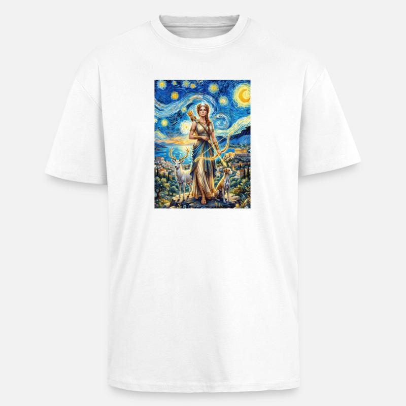 Artemis Sternennacht - Oversized Heavyweight Unisex T-Shirt - Weiß