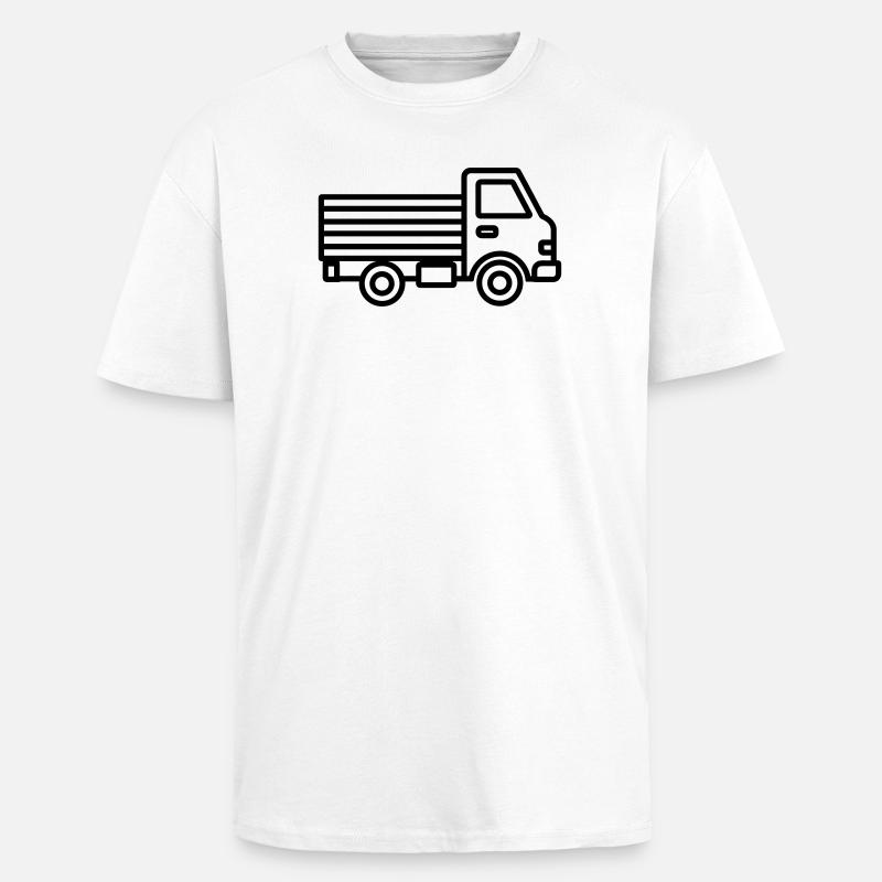 truck - Unisex Oversized Heavyweight T-shirt - white
