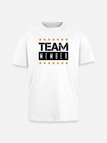 team_member - T-shirt unisexe oversize épais - blanc