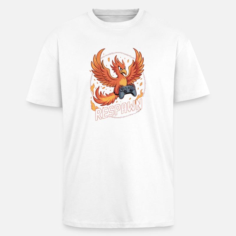 Phönix Controller Respawn - Oversized Heavyweight Unisex T-Shirt - Weiß