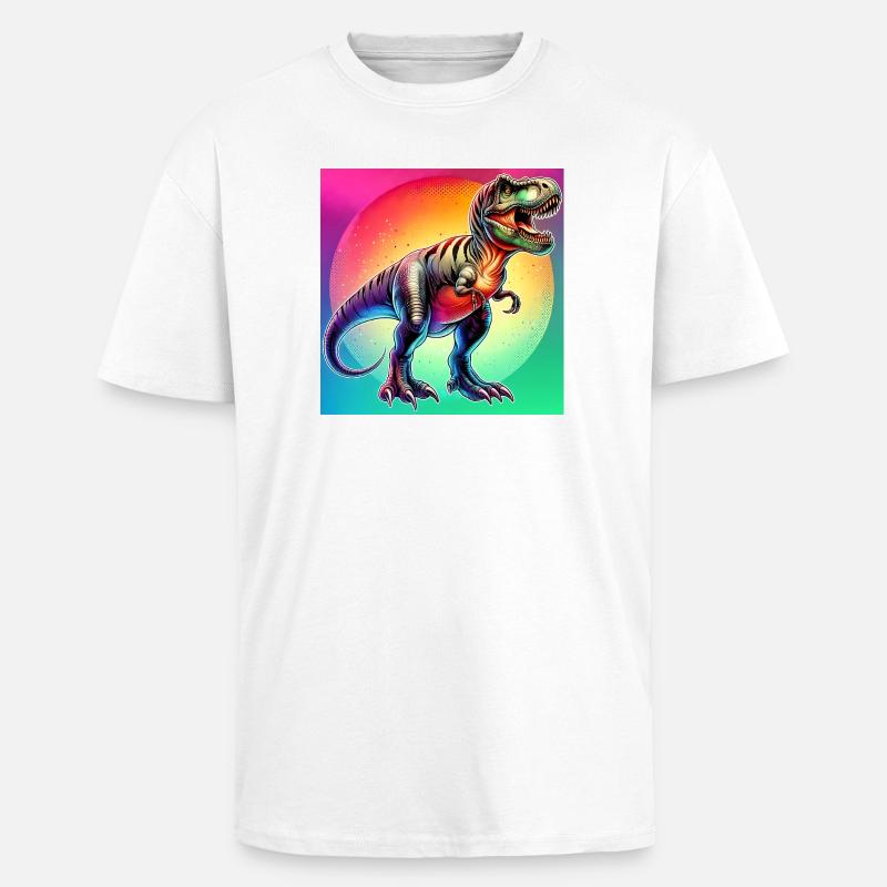 dinosaur - Unisex Oversized Heavyweight T-shirt - white