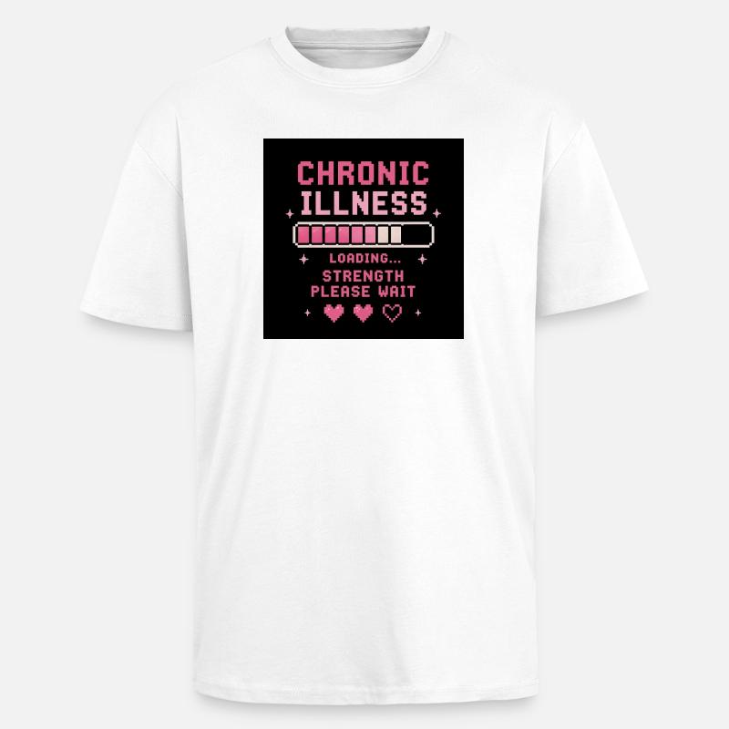     Loading Strength Invisible Battles - Unisex Oversized Heavyweight T-shirt - white