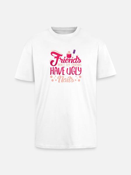 Nageldesigner Nageldesignerin Kosmetik Nagelstudio - Oversized Heavyweight Unisex T-Shirt - Weiß