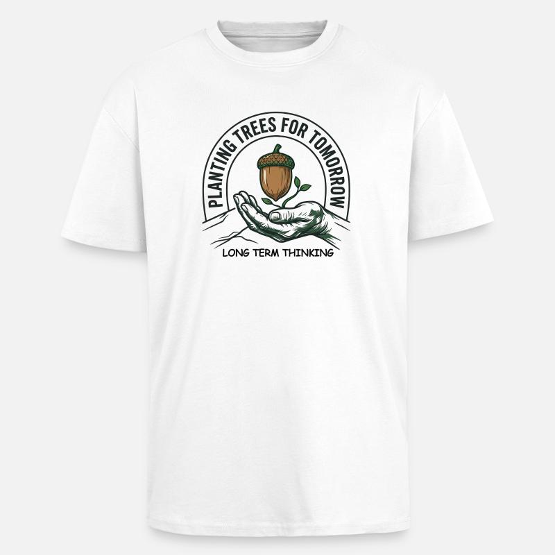 Tree Planting Long Term - Oversized Heavyweight Unisex T-Shirt - Weiß