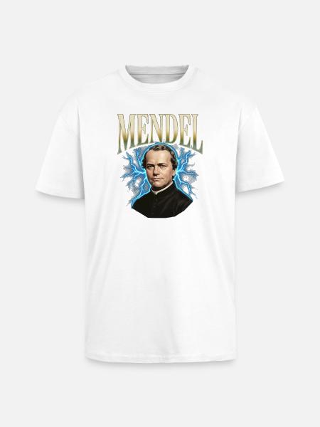 Gregor Mendel Donner - Oversized Heavyweight Unisex T-Shirt - Weiß