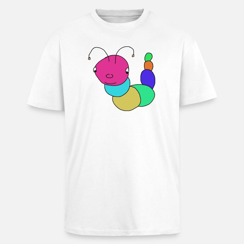 Chenilles, chenilles, bébés chenilles - T-shirt unisexe oversize épais - blanc