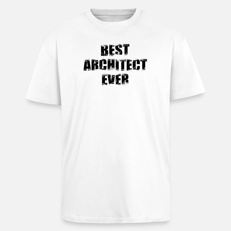 architecte - T-shirt unisexe oversize épais - blanc