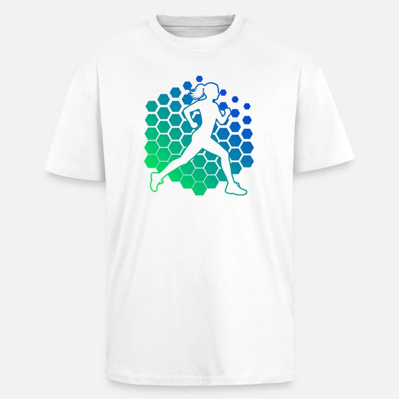 Geschenkidee für eine Running mit Running - Oversized Heavyweight Unisex T-Shirt - Weiß