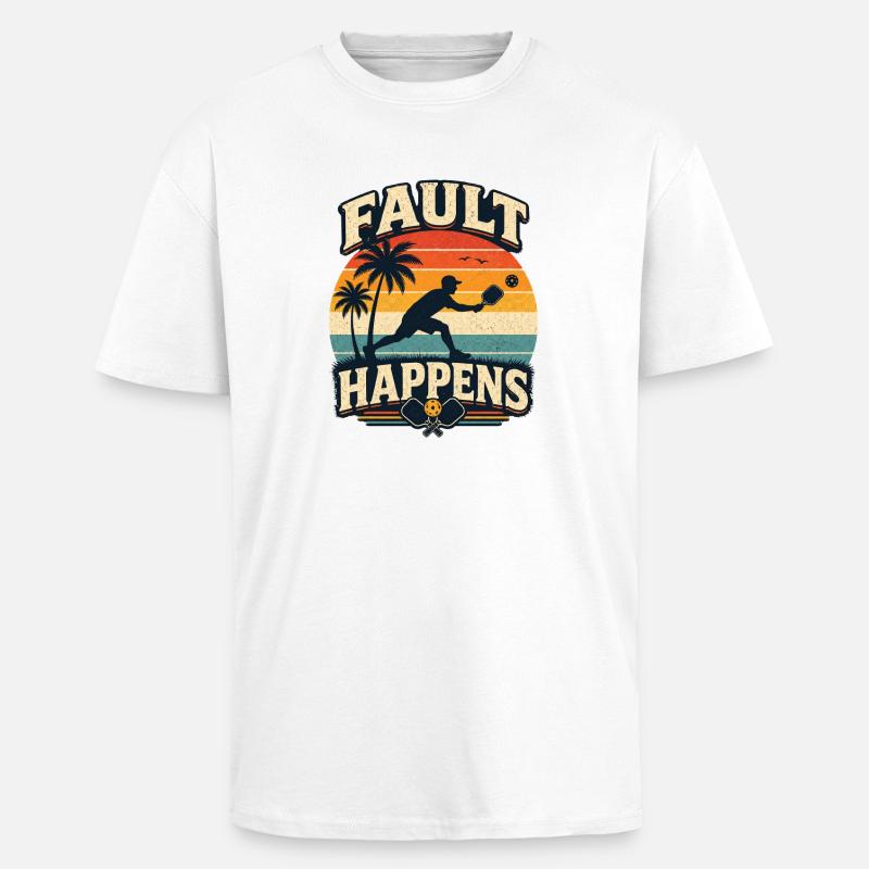 Fehler Passiert Am Strand - Oversized Heavyweight Unisex T-Shirt - Weiß
