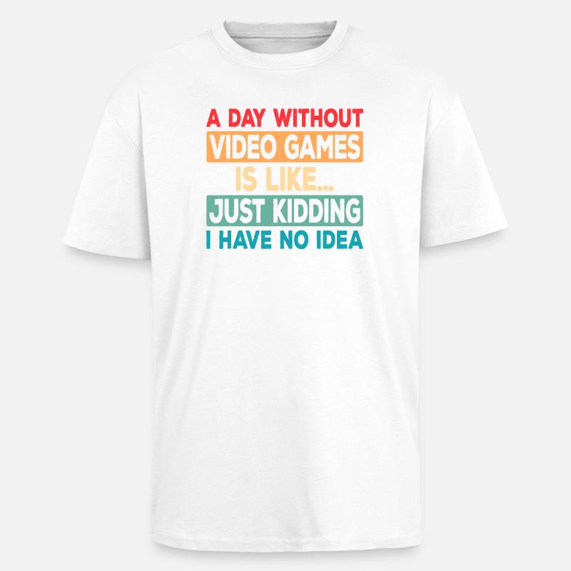 Game Day Absence Joke Tee - Unisex Oversized Heavyweight T-shirt - white