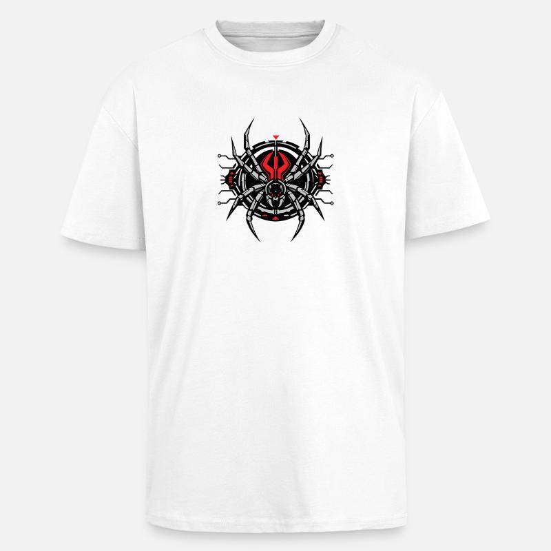 Redback Spider : Édition Tech - T-shirt unisexe oversize épais - blanc