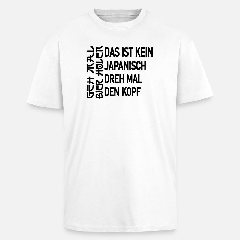Go get a beer - Unisex Oversized Heavyweight T-shirt - white