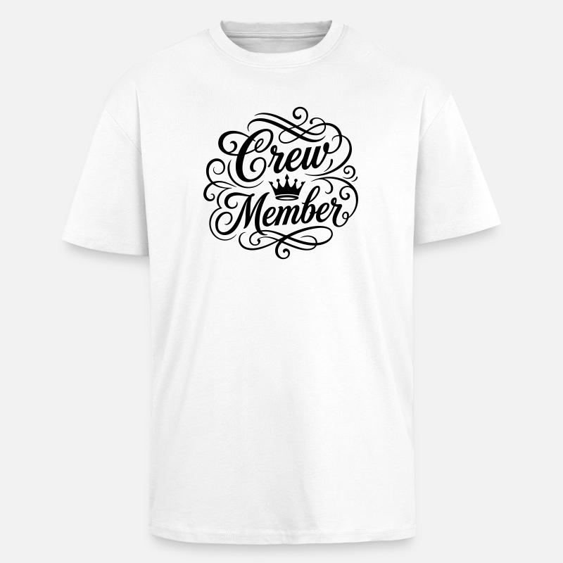 Membre d’équipage Krone - T-shirt unisexe oversize épais - blanc