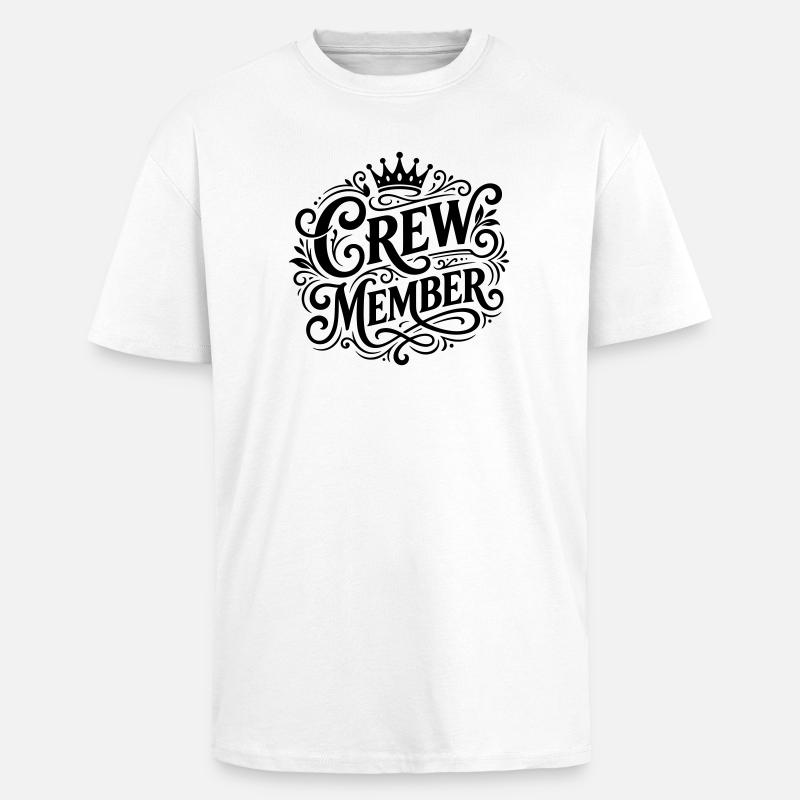 Membre d’équipage Krone - T-shirt unisexe oversize épais - blanc