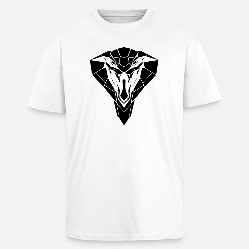 Cobra Style – Danger & Elegance - Unisex Oversized Heavyweight T-shirt - white