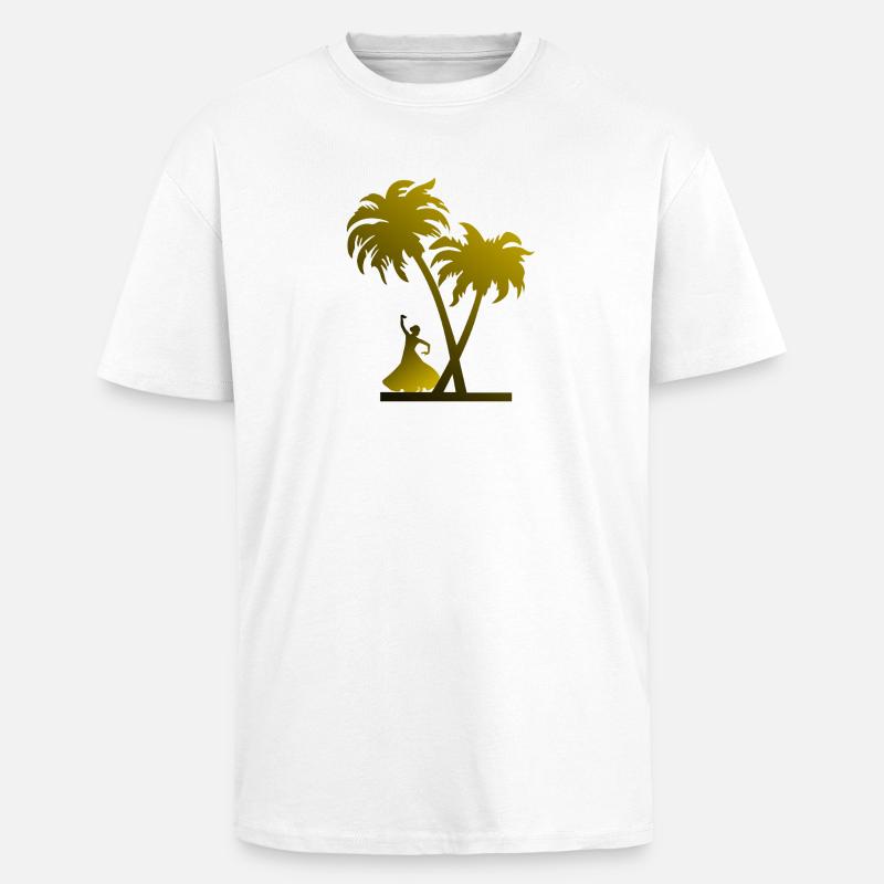 Danser - T-shirt unisexe oversize épais - blanc