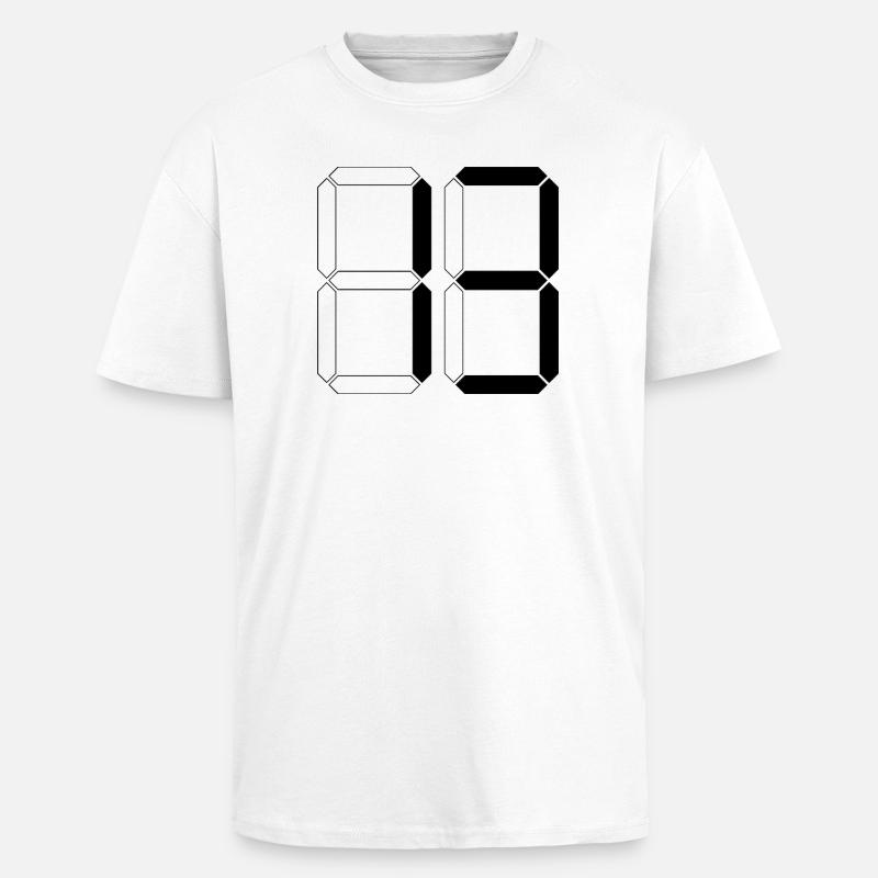NUMÉRO 13 Treize Cadeaux d’anniversaire numériques - T-shirt unisexe oversize épais - blanc