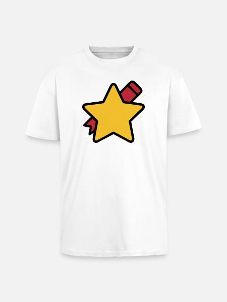 Star Pen School Teacher - Unisex Oversized Heavyweight T-shirt - white