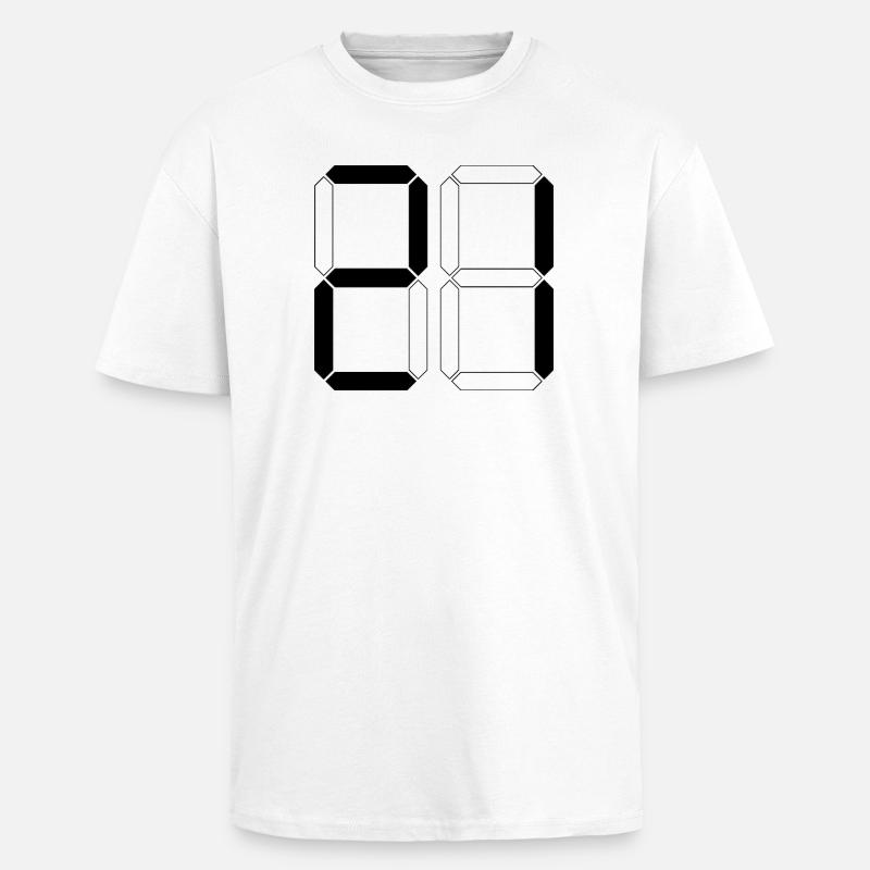 NUMÉRO 21 Vingt-et-Un Dons Numérique - T-shirt unisexe oversize épais - blanc
