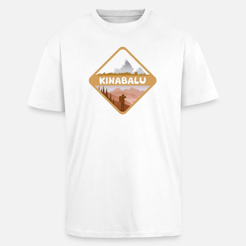 Kinabalu - Unisex Oversized Heavyweight T-shirt - white