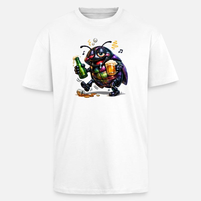 Drunk Tor - Oversized Heavyweight Unisex T-Shirt - Weiß