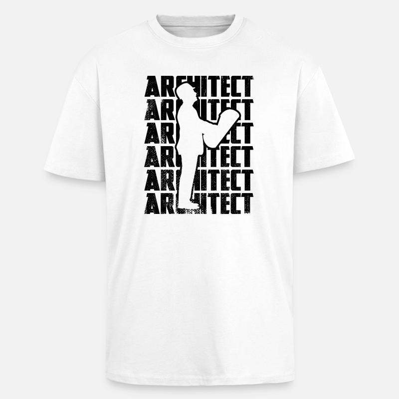 architect - Unisex Oversized Heavyweight T-shirt - white
