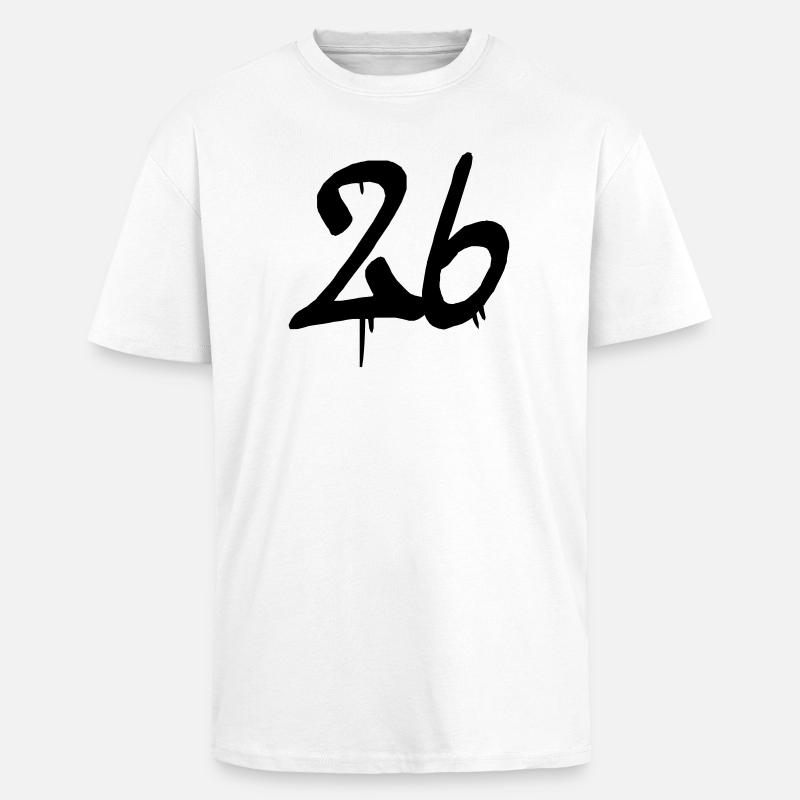 26 - Unisex Oversized Heavyweight T-shirt - white