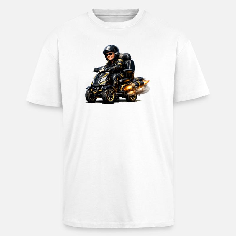 Ardent mobility scooter - Unisex Oversized Heavyweight T-shirt - white